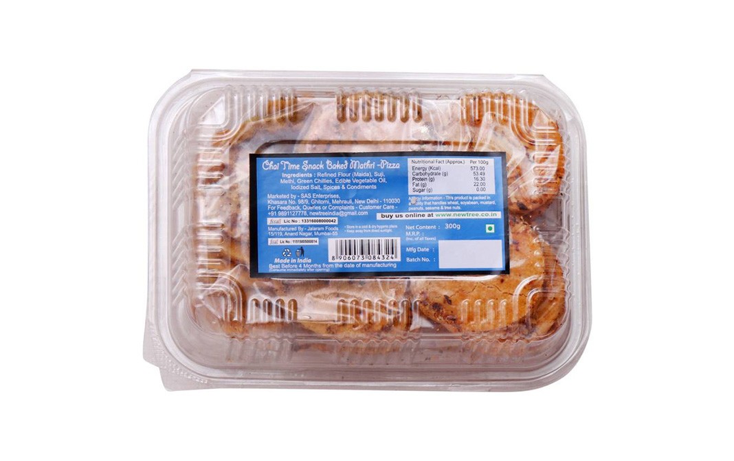 New Tree Baked Mathri - Pizza    Box  300 grams